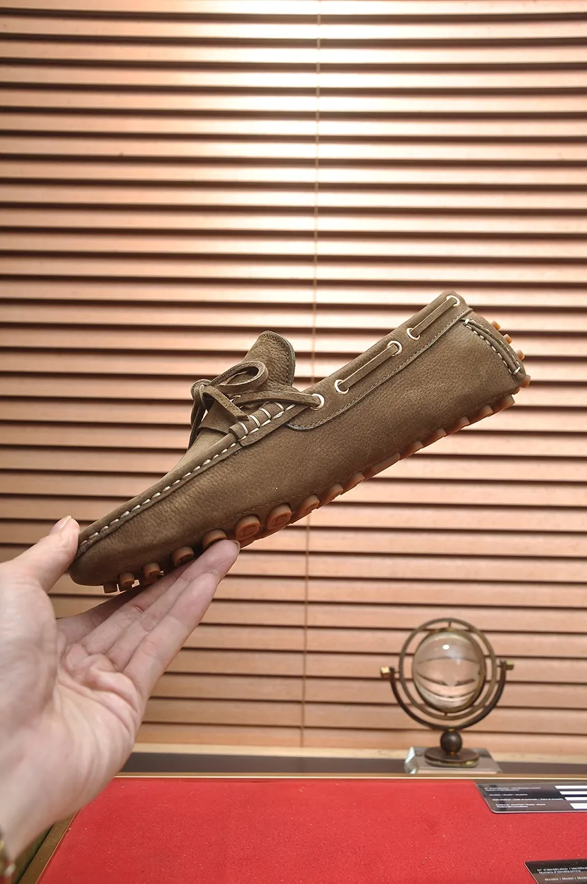 Men's Men's Shoes💰420💶【GUCCI】 (High-end Niuli) New 🍀Gucci*——Gucci Doudou Shoes! Made of imported original cowhide, the inner top layer is comfortable cowhide lining! Original wear-resistant rubber outsole! High quality products! Code number 38-44!
